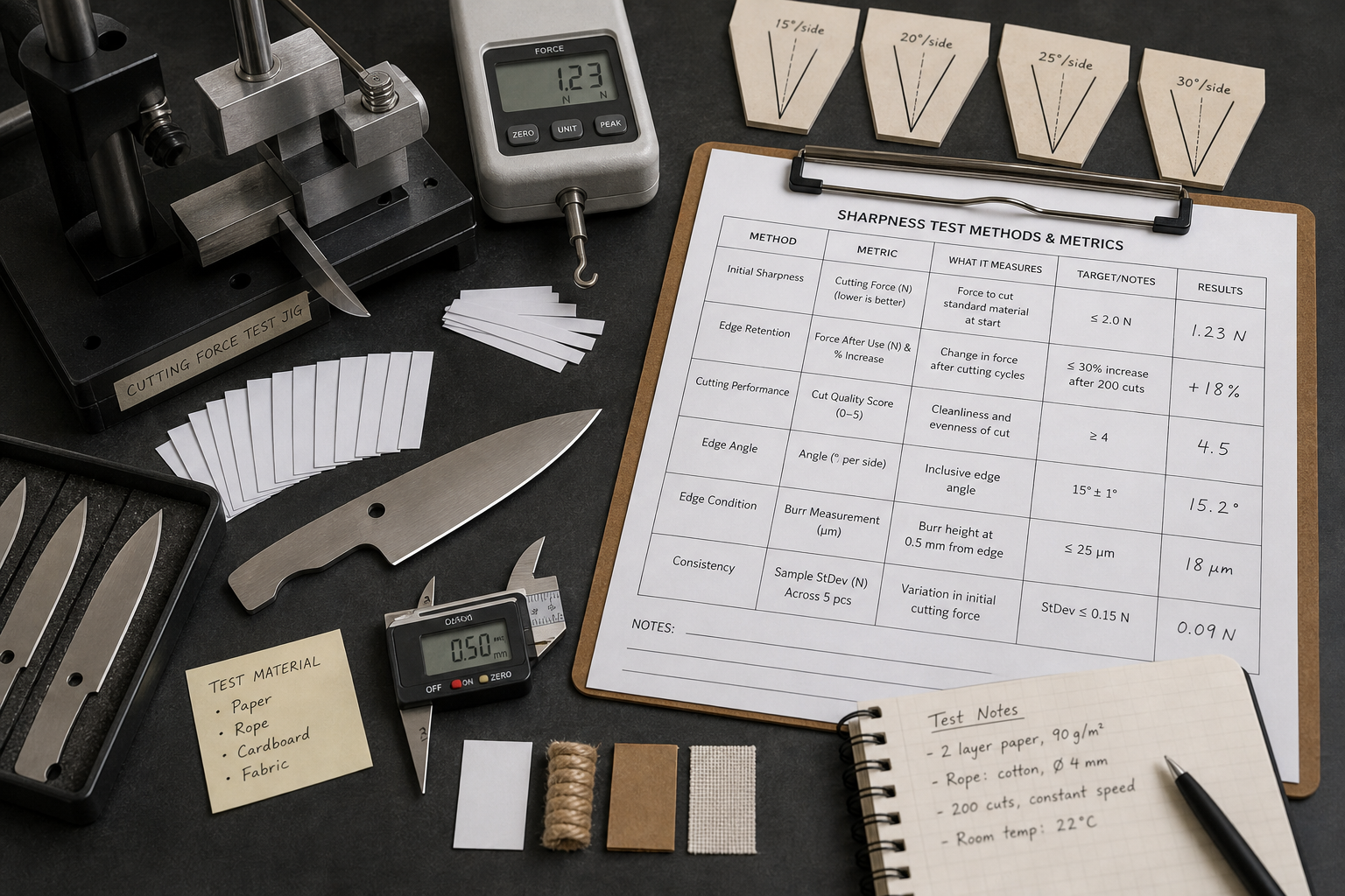 knife sharpness test metrics knife sharpness test metrics