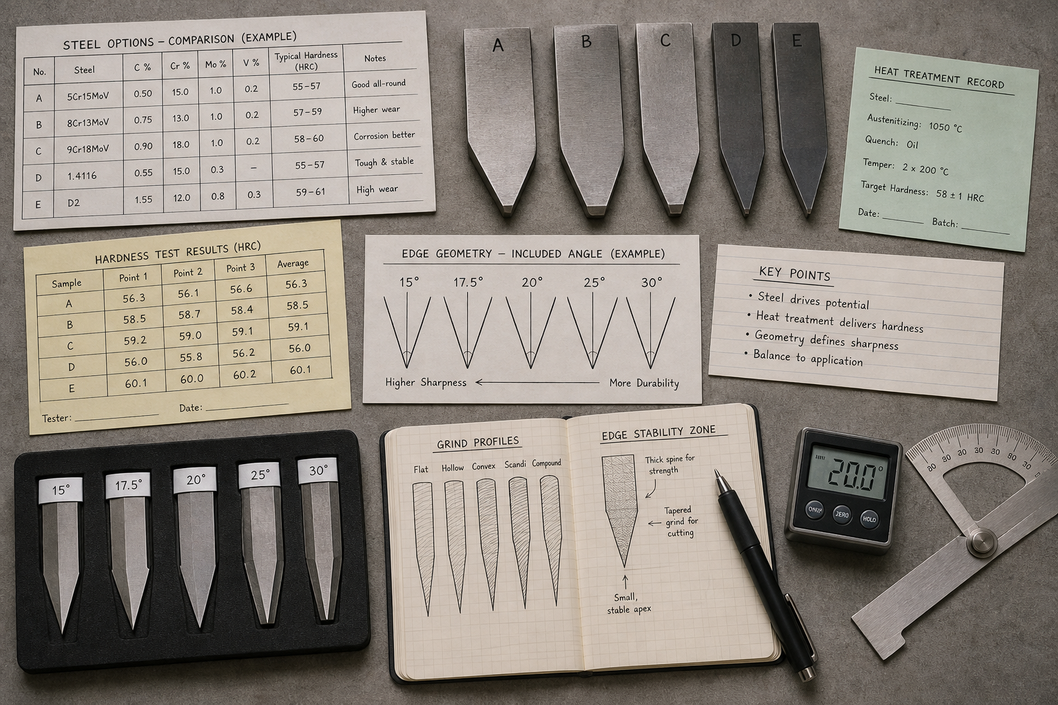 knife steel heat treatment edge geometry knife steel heat treatment edge geometry