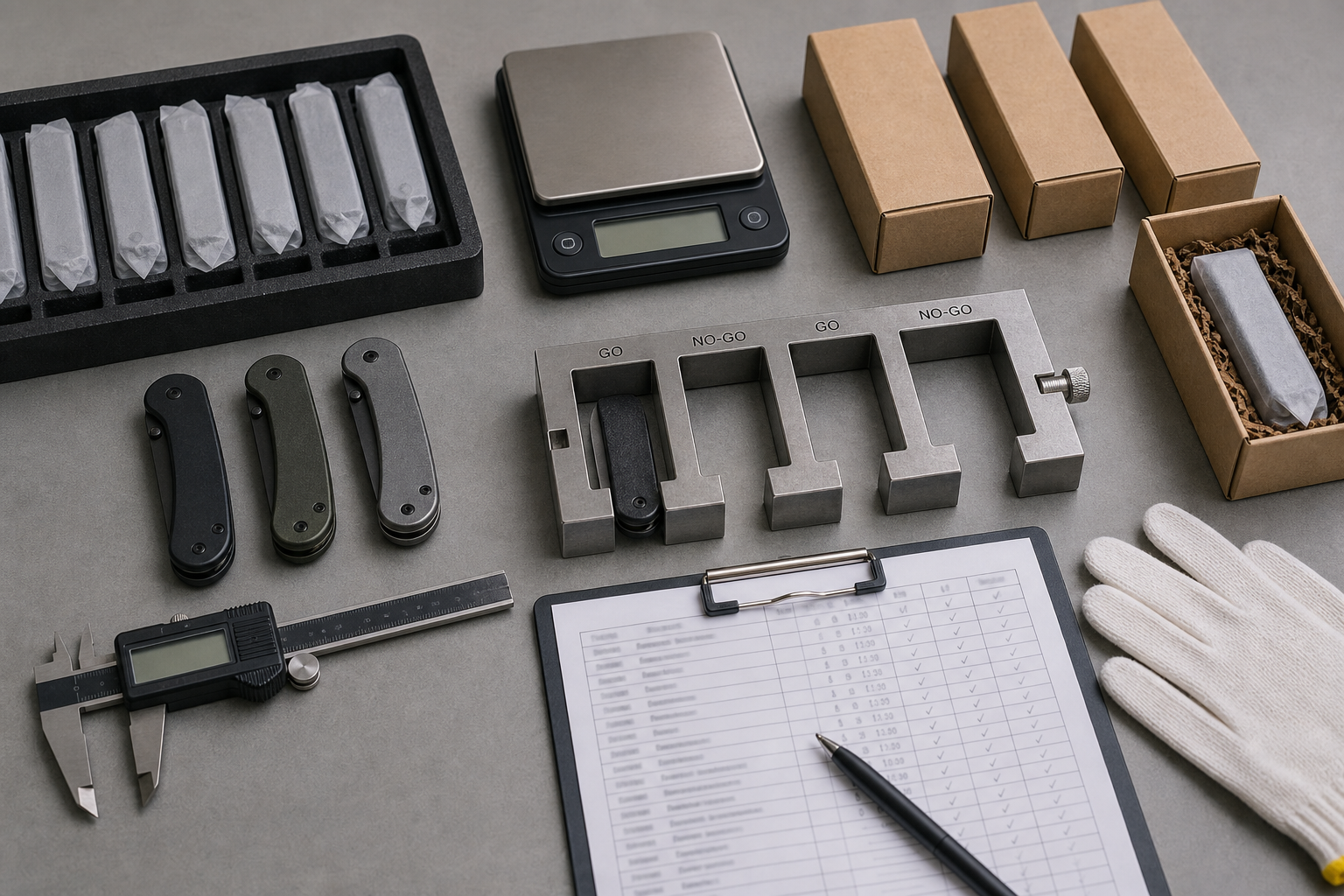 knife size and weight QC inspection knife size and weight QC inspection