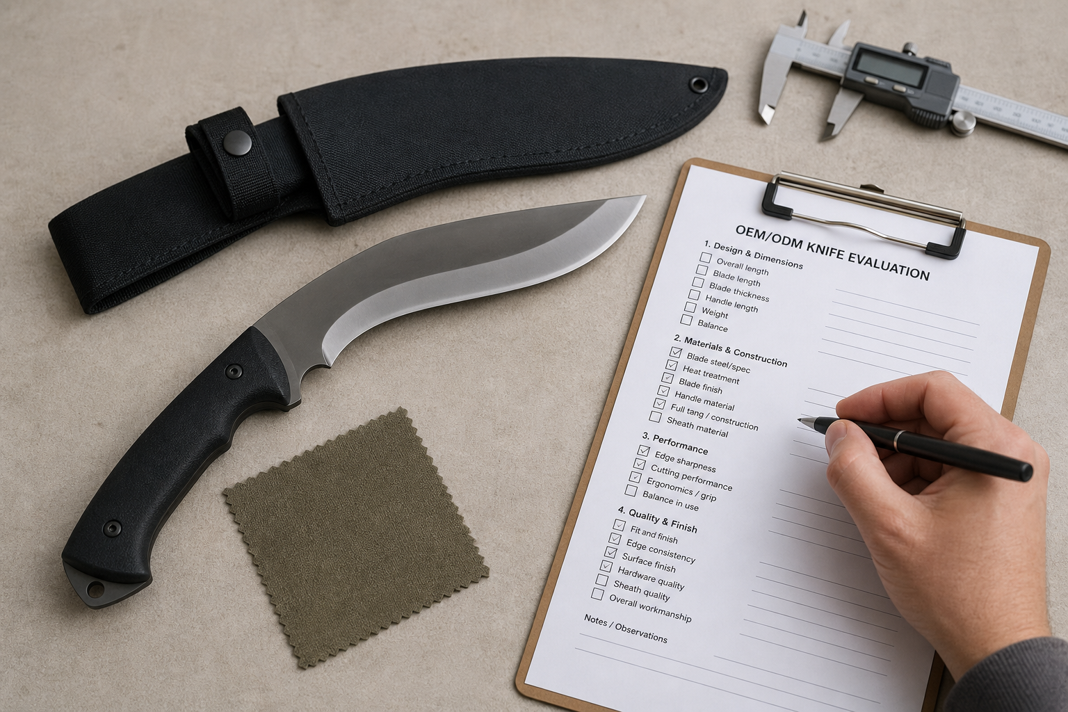 kukri-style sample testing before production kukri-style sample testing before production