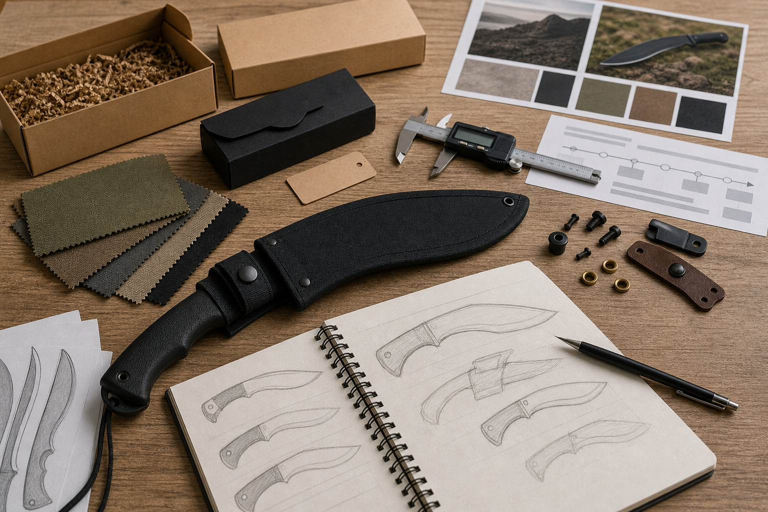Vast State kukri-style outdoor knife development Vast State kukri-style outdoor knife development