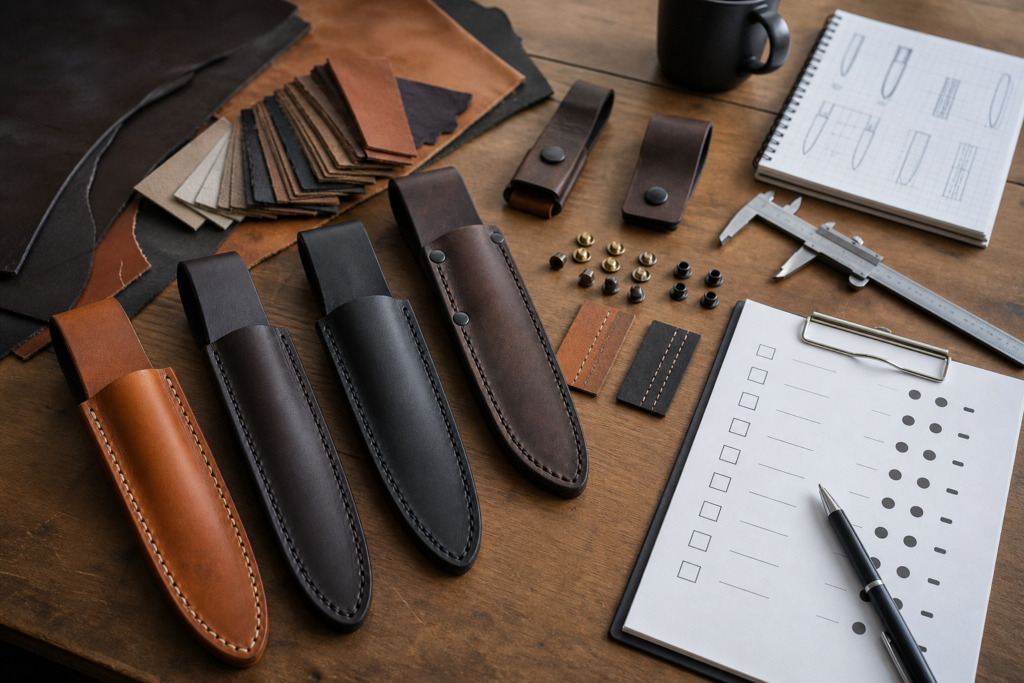 How Should Buyers Specify Leather Knife Sheaths for OEM/ODM Projects buyer guide visual