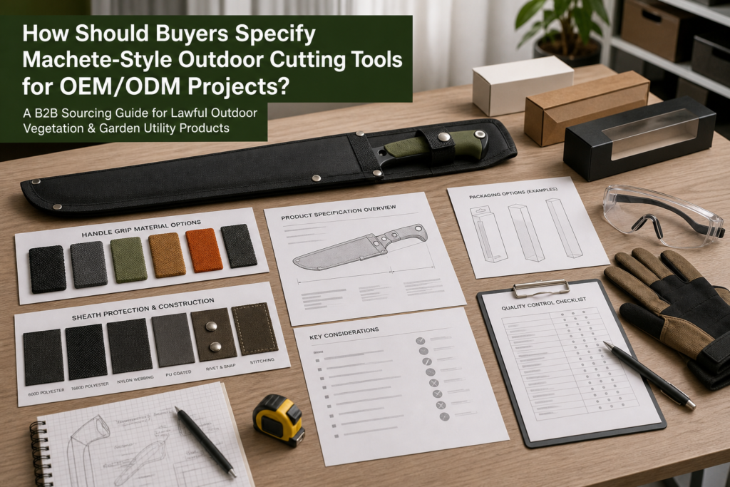 How Should Buyers Specify Machete-Style Outdoor Cutting Tools for OEM/ODM Projects buyer guide visual