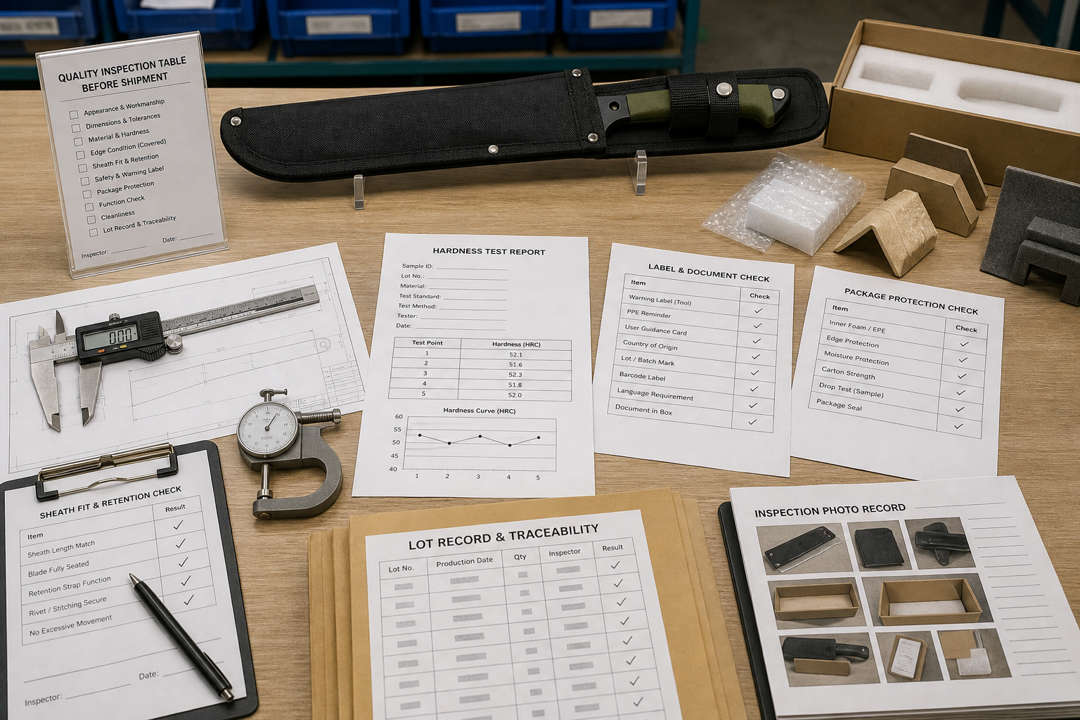 machete QC inspection plan