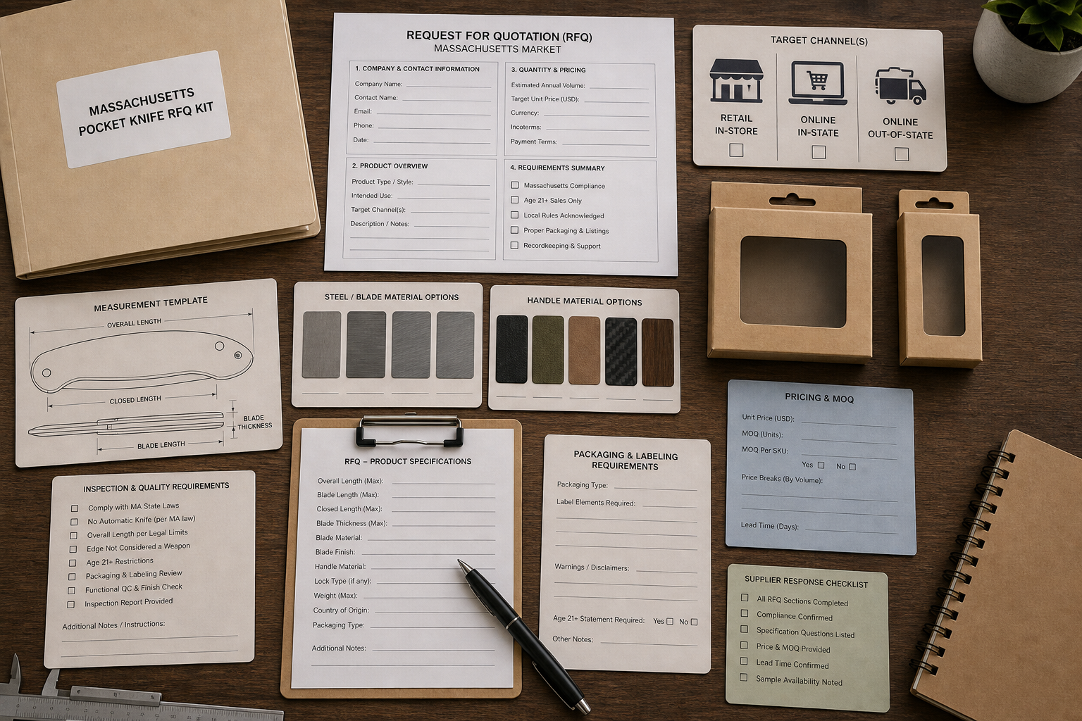 Massachusetts pocket knife RFQ checklist Massachusetts pocket knife RFQ checklist