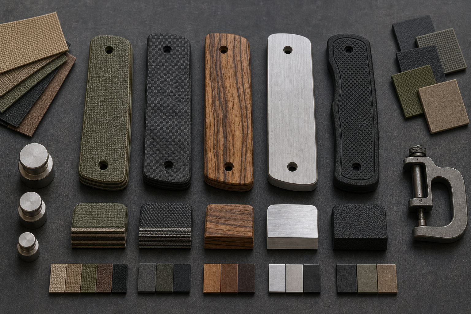 Micarta G10 wood aluminum plastic handle comparison Micarta G10 wood aluminum plastic handle comparison