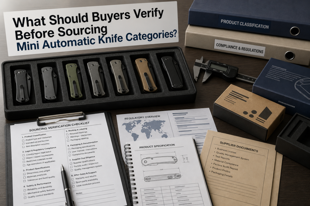 What Should Buyers Verify Before Sourcing Mini Automatic Knife Categories buyer guide visual