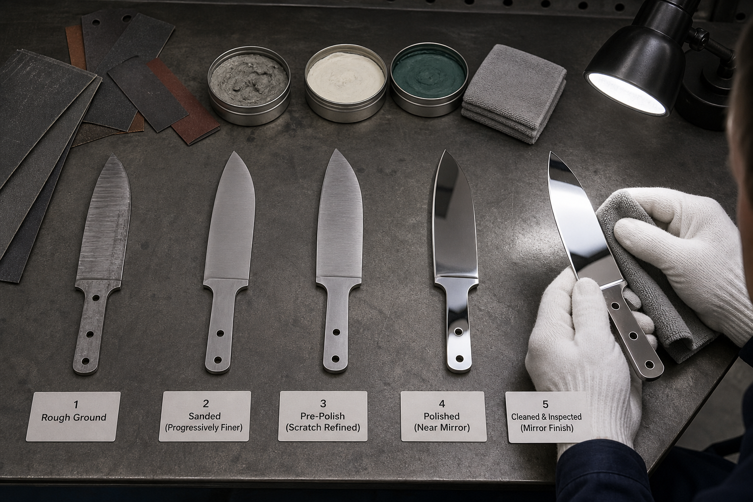 knife mirror finish process steps knife mirror finish process steps