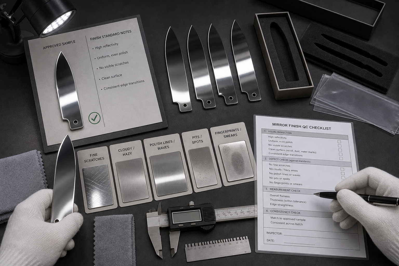 mirror finish knife QC checklist mirror finish knife QC checklist