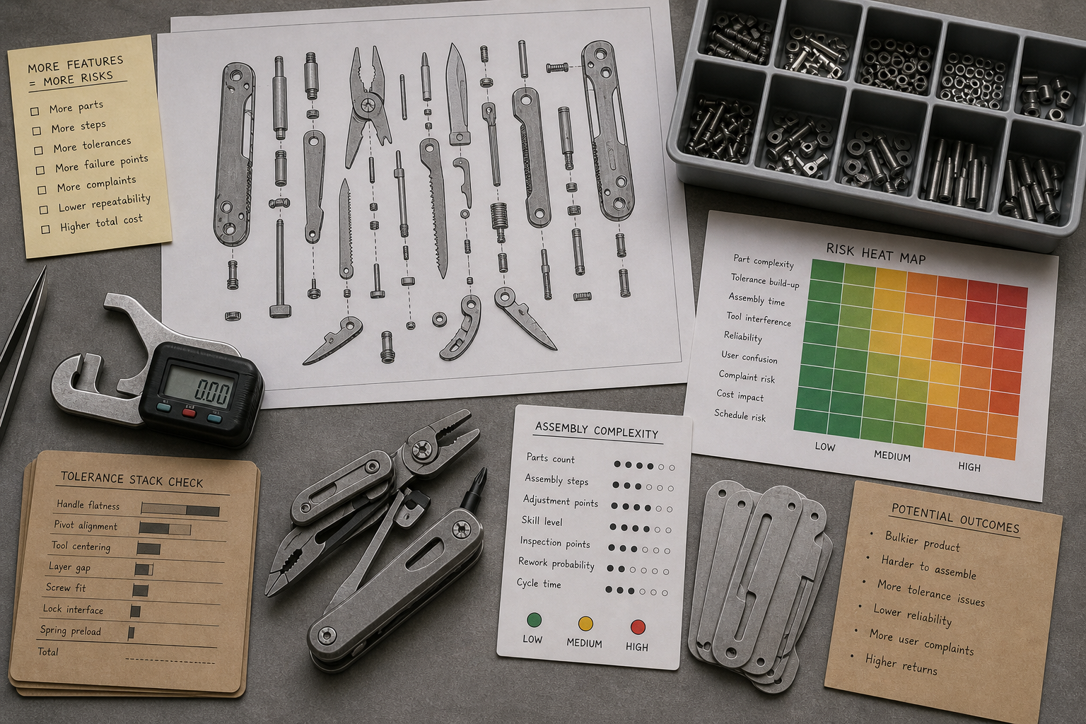 multi-tool manufacturing risks feature count multi-tool manufacturing risks feature count