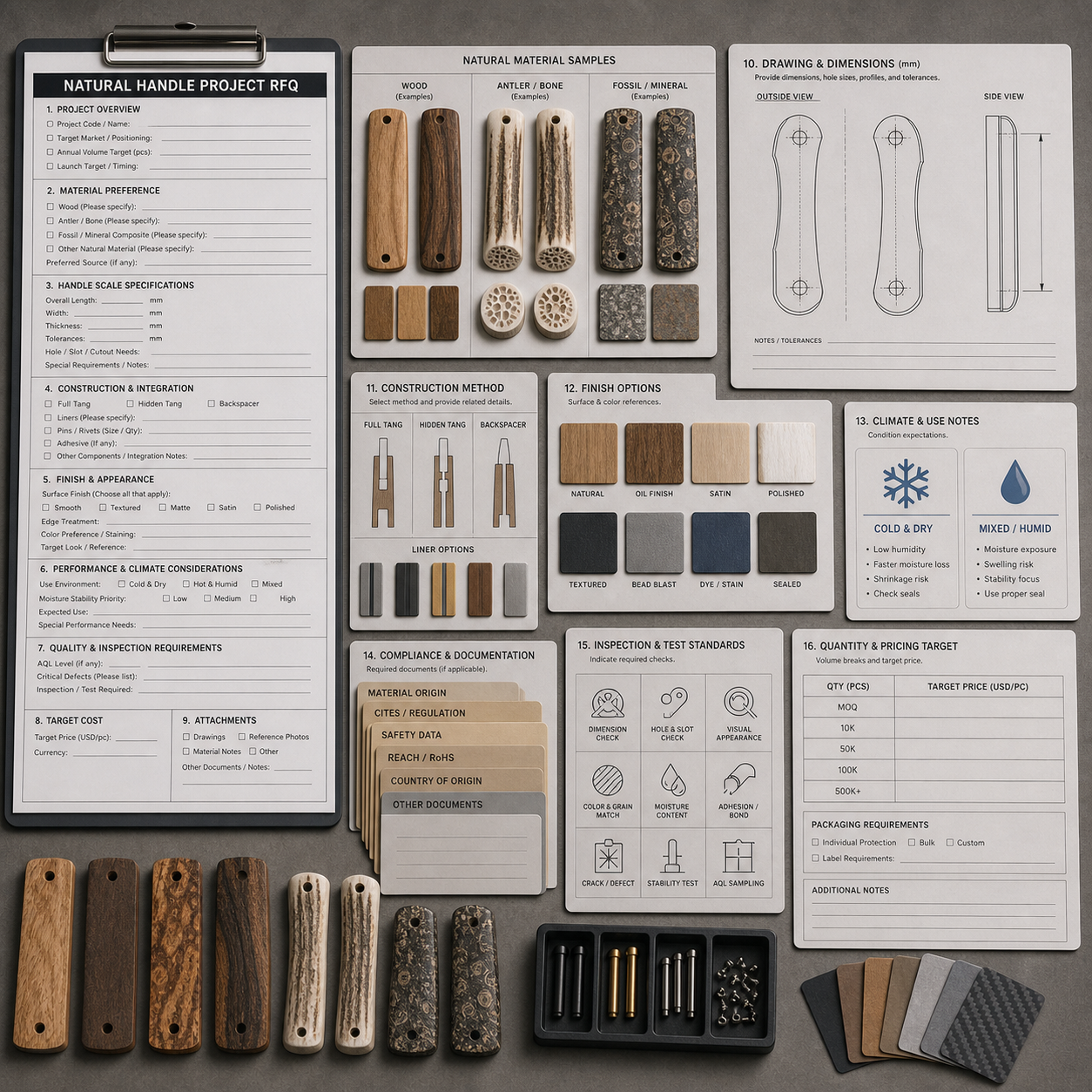 natural knife handle RFQ preparation natural knife handle RFQ preparation