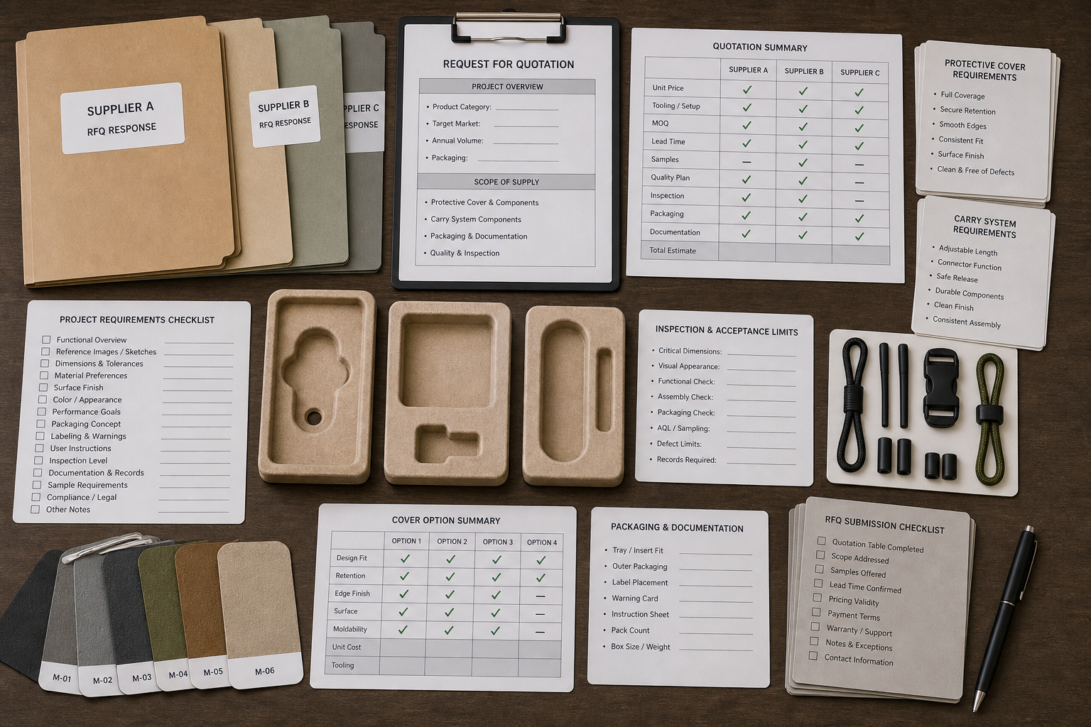 neck knife RFQ sourcing checklist
