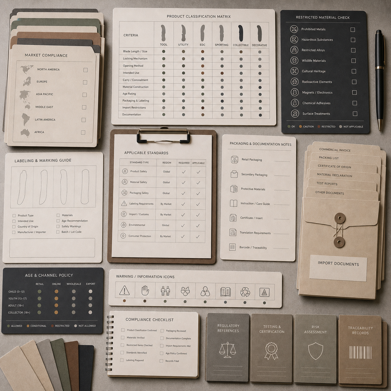 knife compliance and classification checks