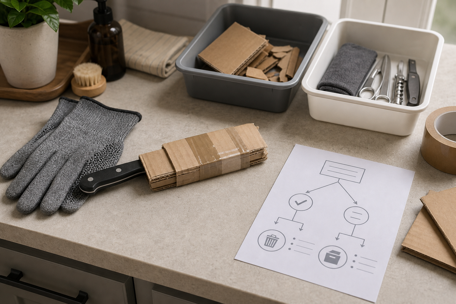 secure old knife before disposal secure old knife before disposal