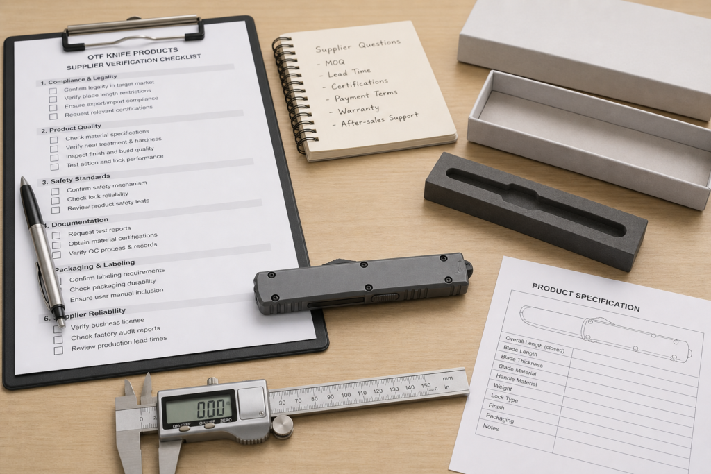 What Should Buyers Verify Before Sourcing OTF Knife Products buyer guide visual