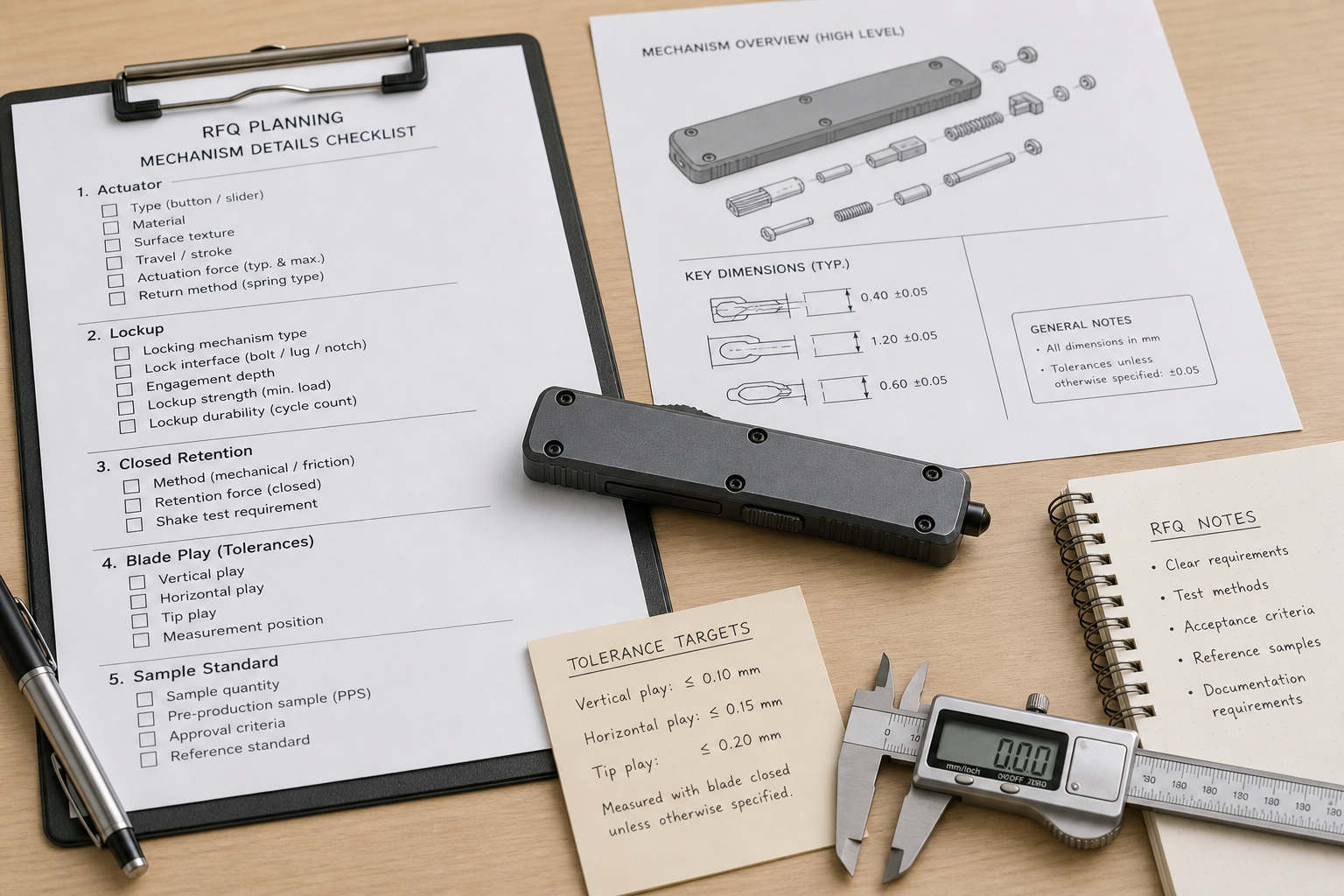 OTF knife mechanism RFQ details OTF knife mechanism RFQ details