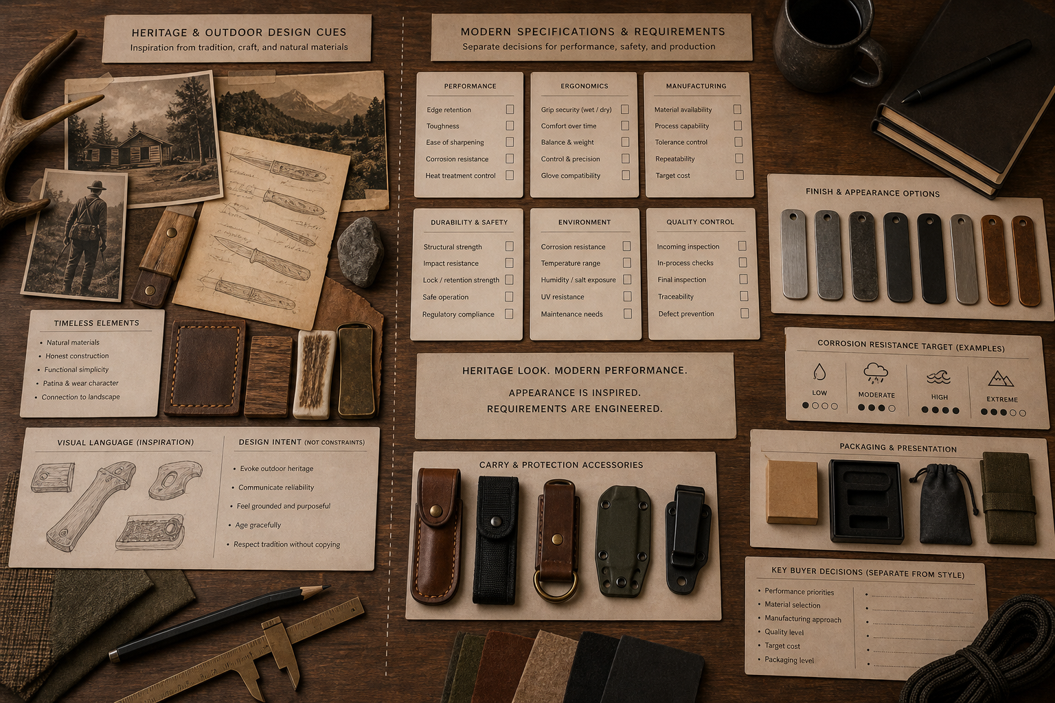 historical inspiration for modern outdoor knife design