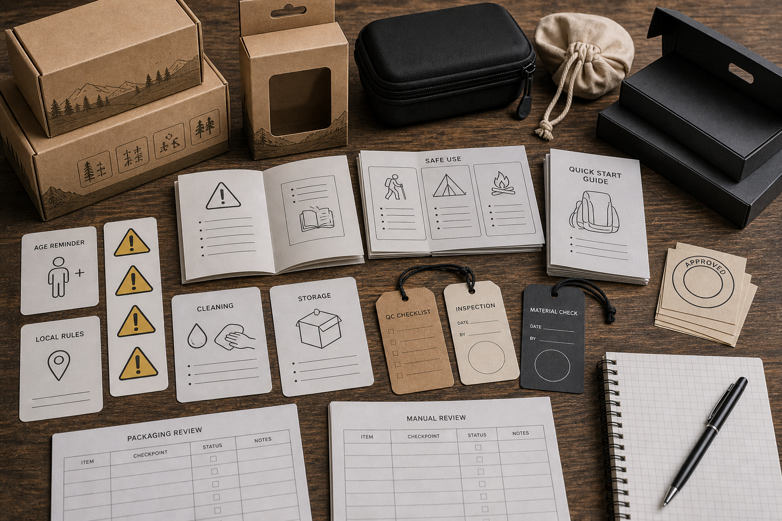 outdoor knife packaging safety manual