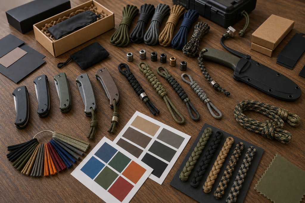 paracord lanyard customization for knife and outdoor tool lines