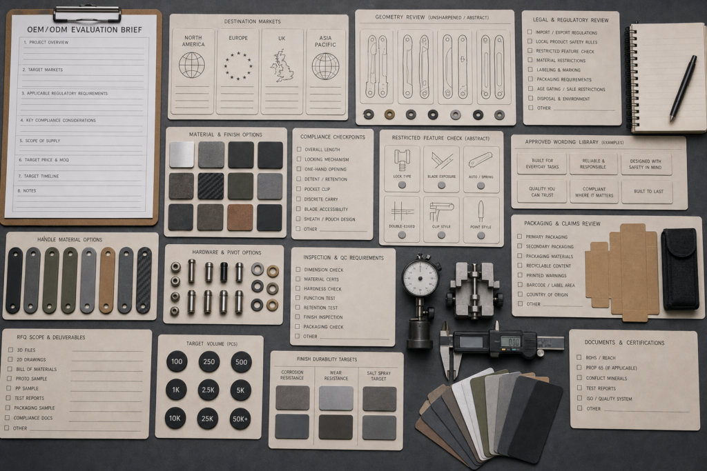 How Should Buyers Evaluate Pikal-Style Knife Projects for OEM/ODM Markets? product planning image