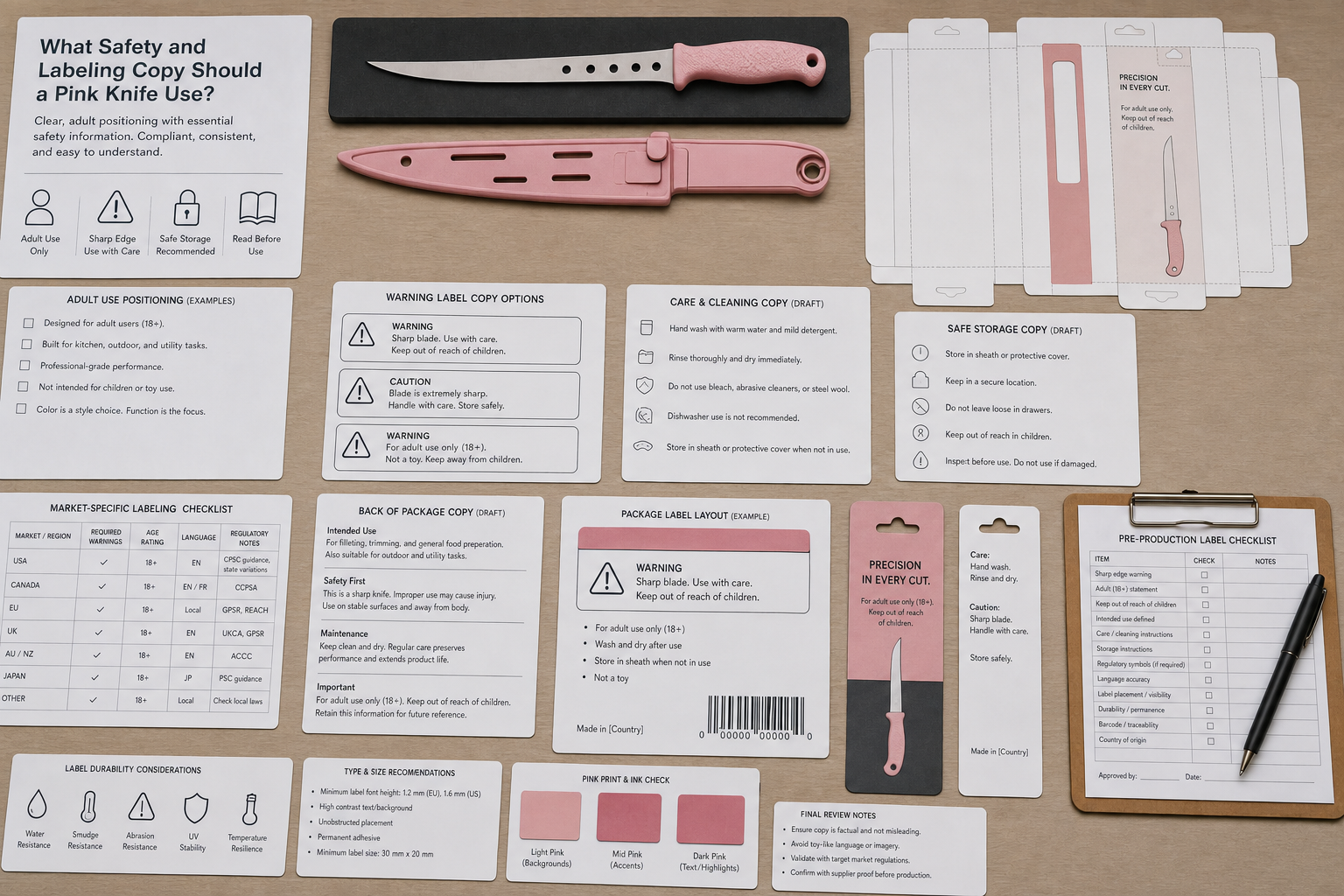pink knife warning label review pink knife warning label review