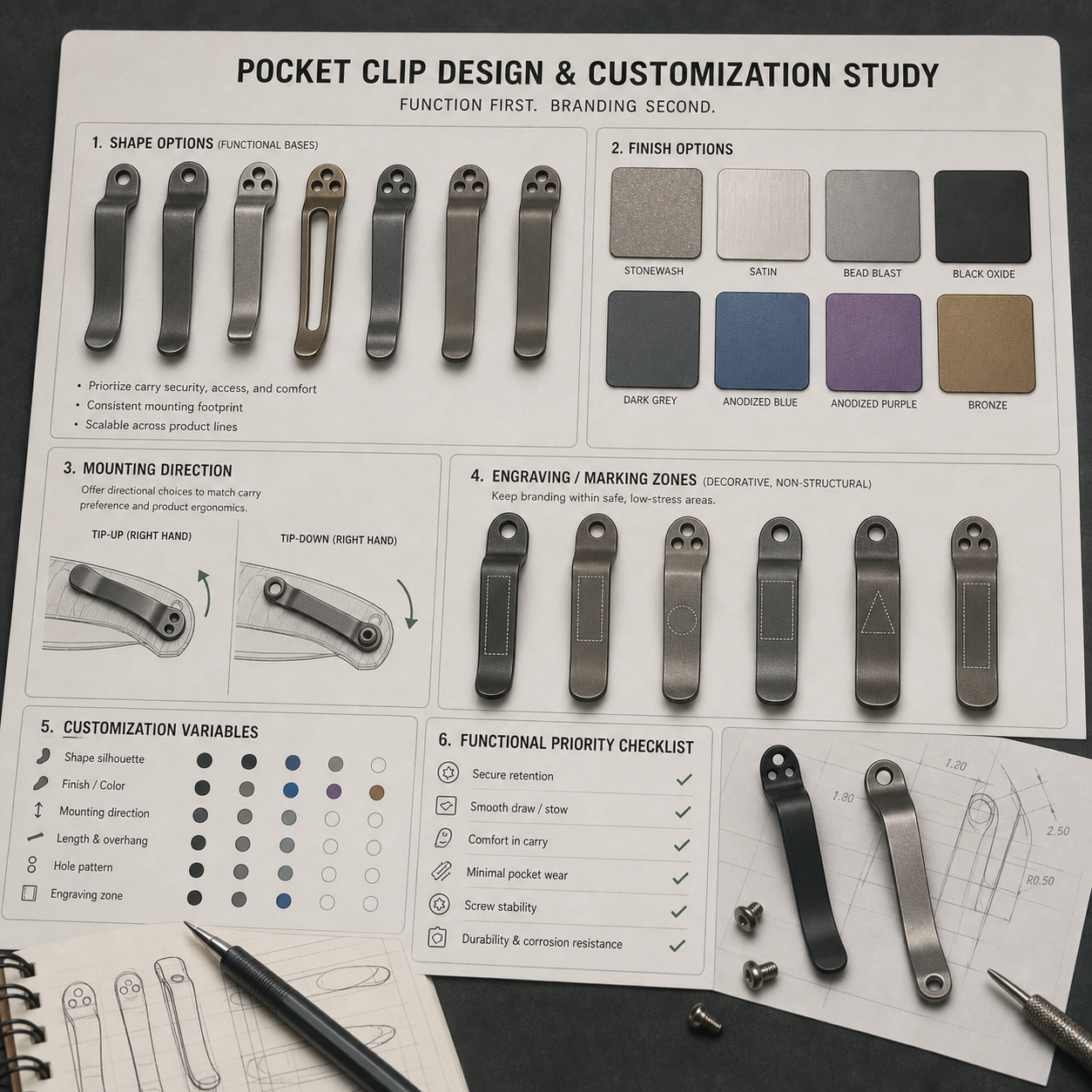 custom pocket clip branding custom pocket clip branding