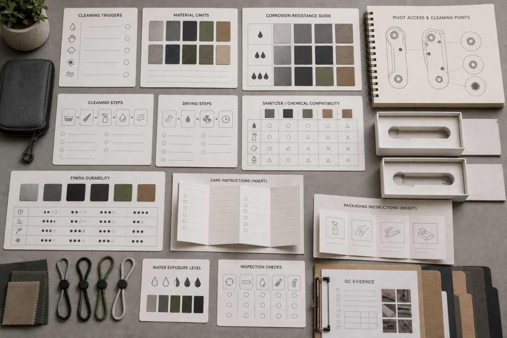 How Should Buyers Plan Pocket Knife Cleaning And Sanitation Guidance For OEM/ODM Products? product planning image
