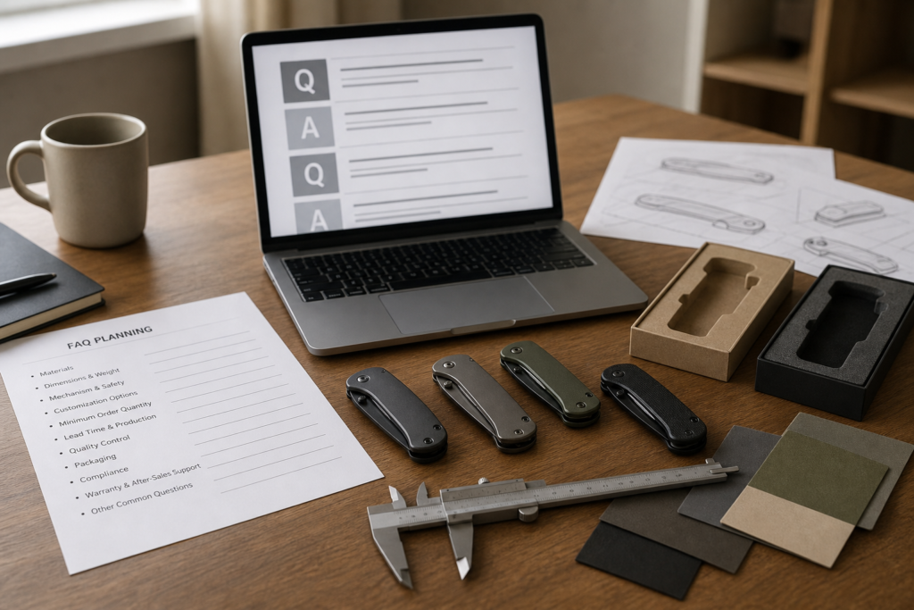 How Should Buyers Build Pocket Knife FAQs for OEM/ODM Knife Projects buyer guide visual