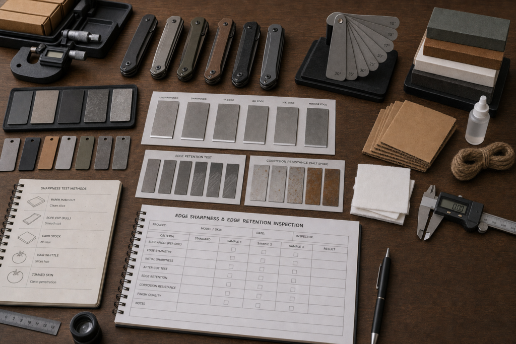 How Long Should Pocket Knife Sharpness Last in an OEM/ODM Project buyer guide visual