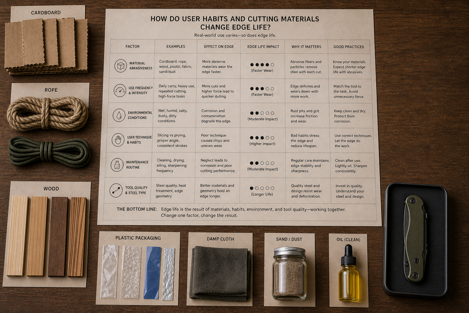 pocket knife edge wear user habits materials pocket knife edge wear user habits materials