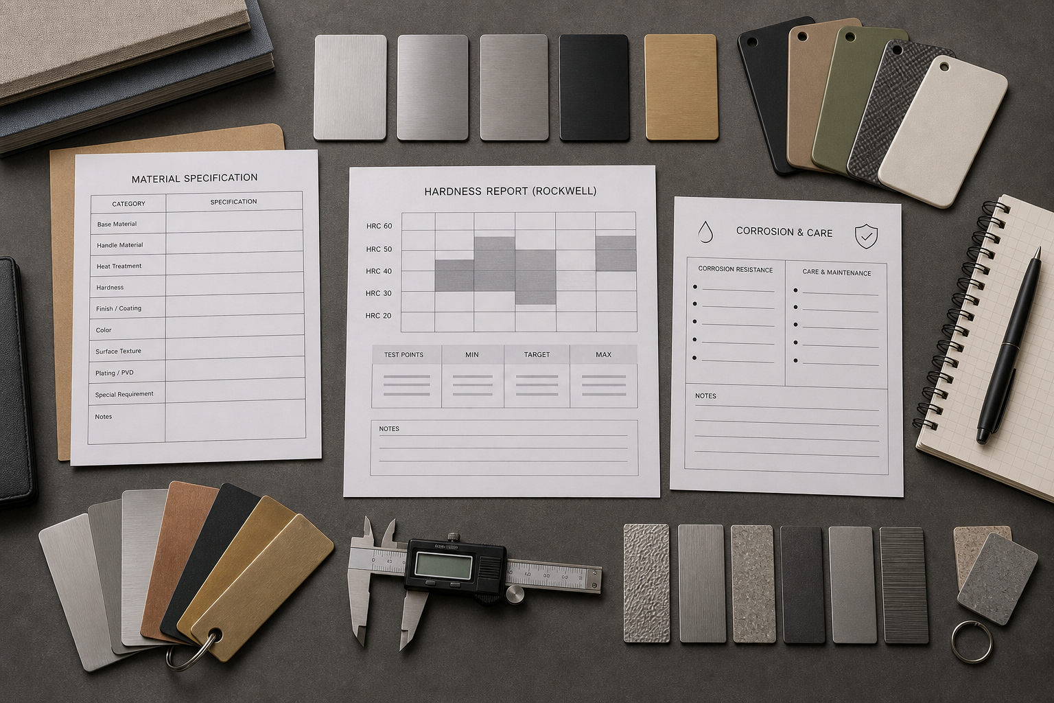 pocket knife materials and finish specification pocket knife materials and finish specification