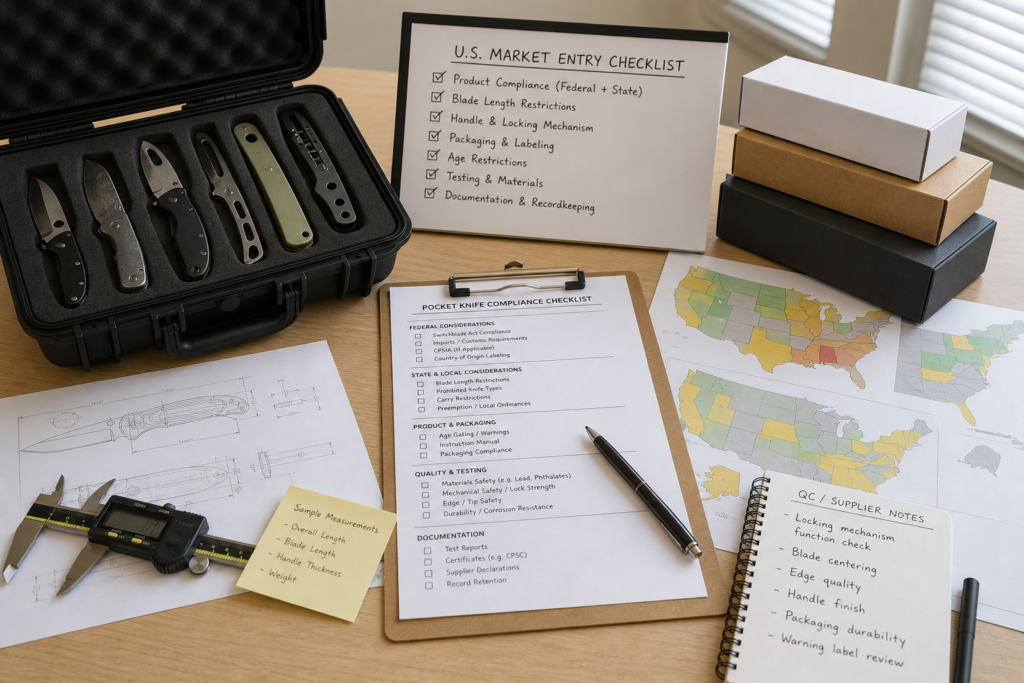 What Should Buyers Check Before Selling Pocket Knives in a Target U.S. Market buyer guide visual
