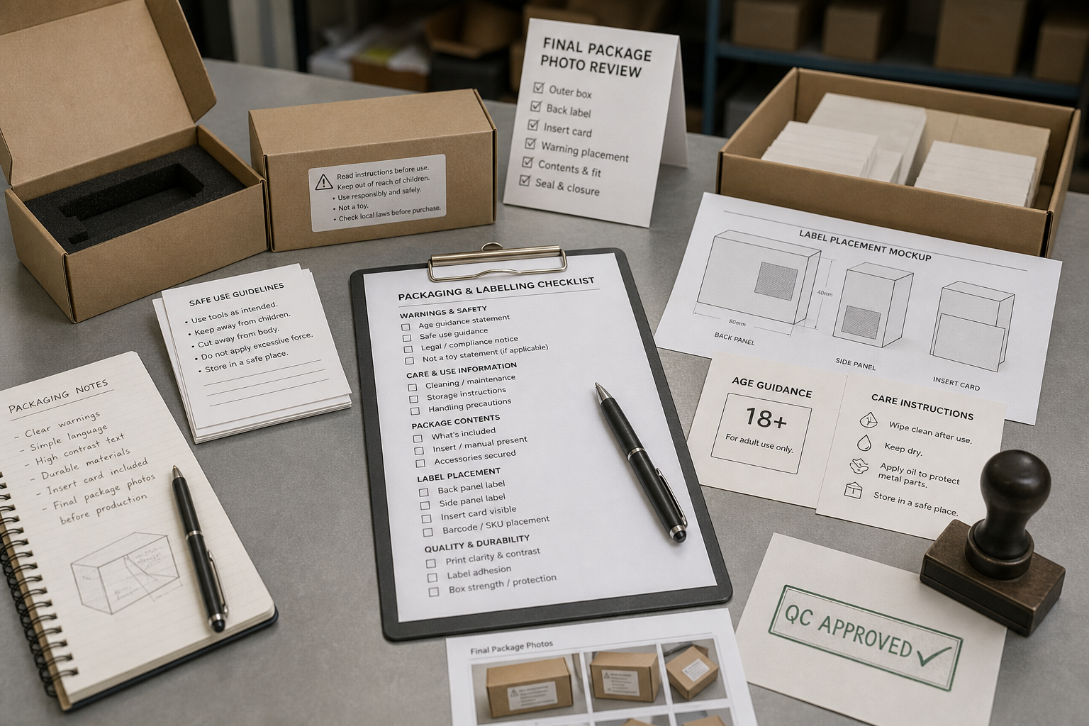 pocket knife packaging and labelling checks pocket knife packaging and labelling checks