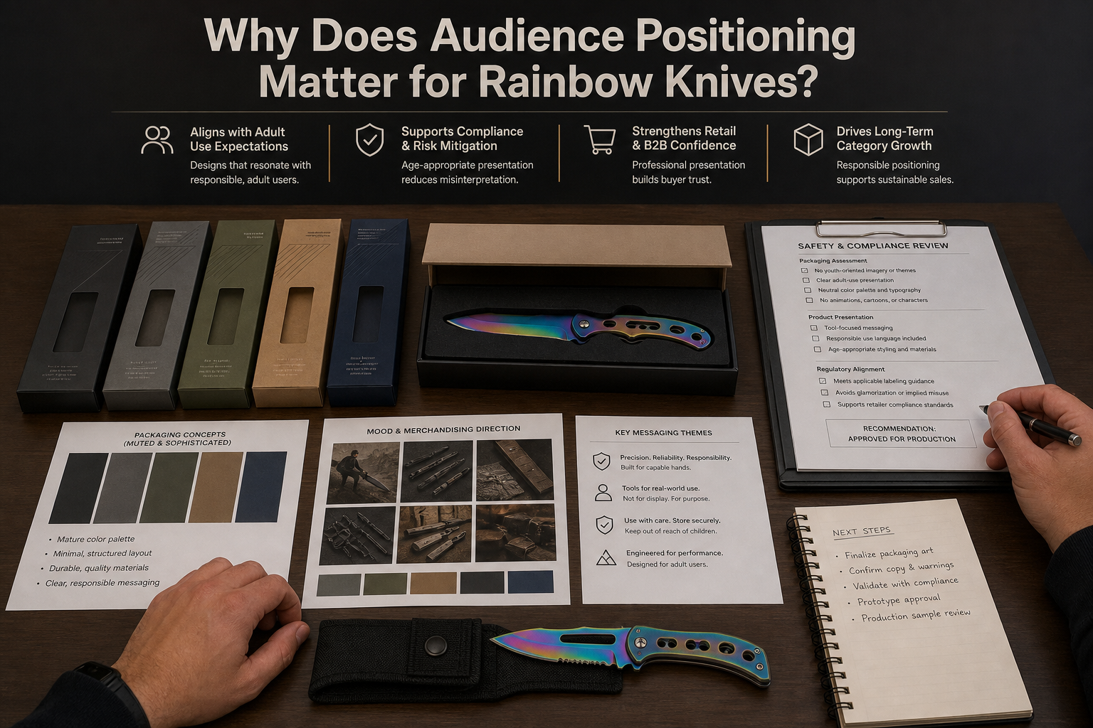 rainbow knife adult audience positioning rainbow knife adult audience positioning