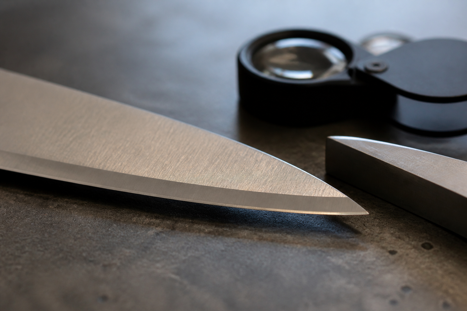 secondary bevel on knife edge secondary bevel on knife edge