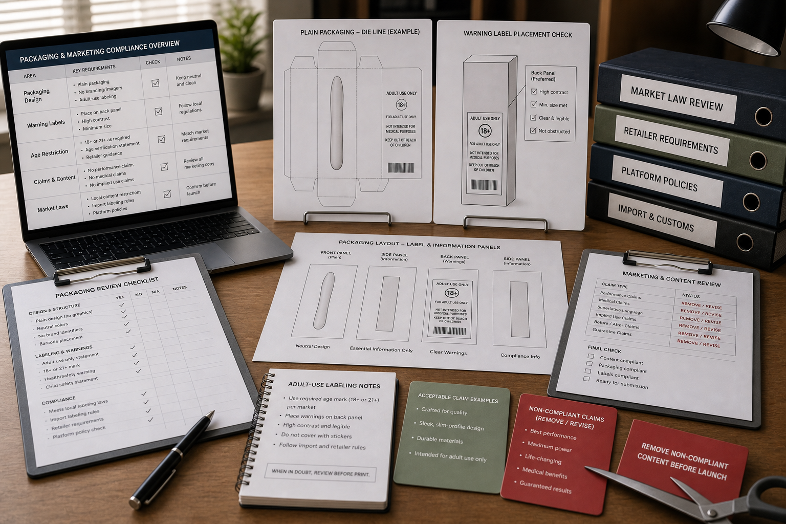 stiletto style knife packaging marketing compliance