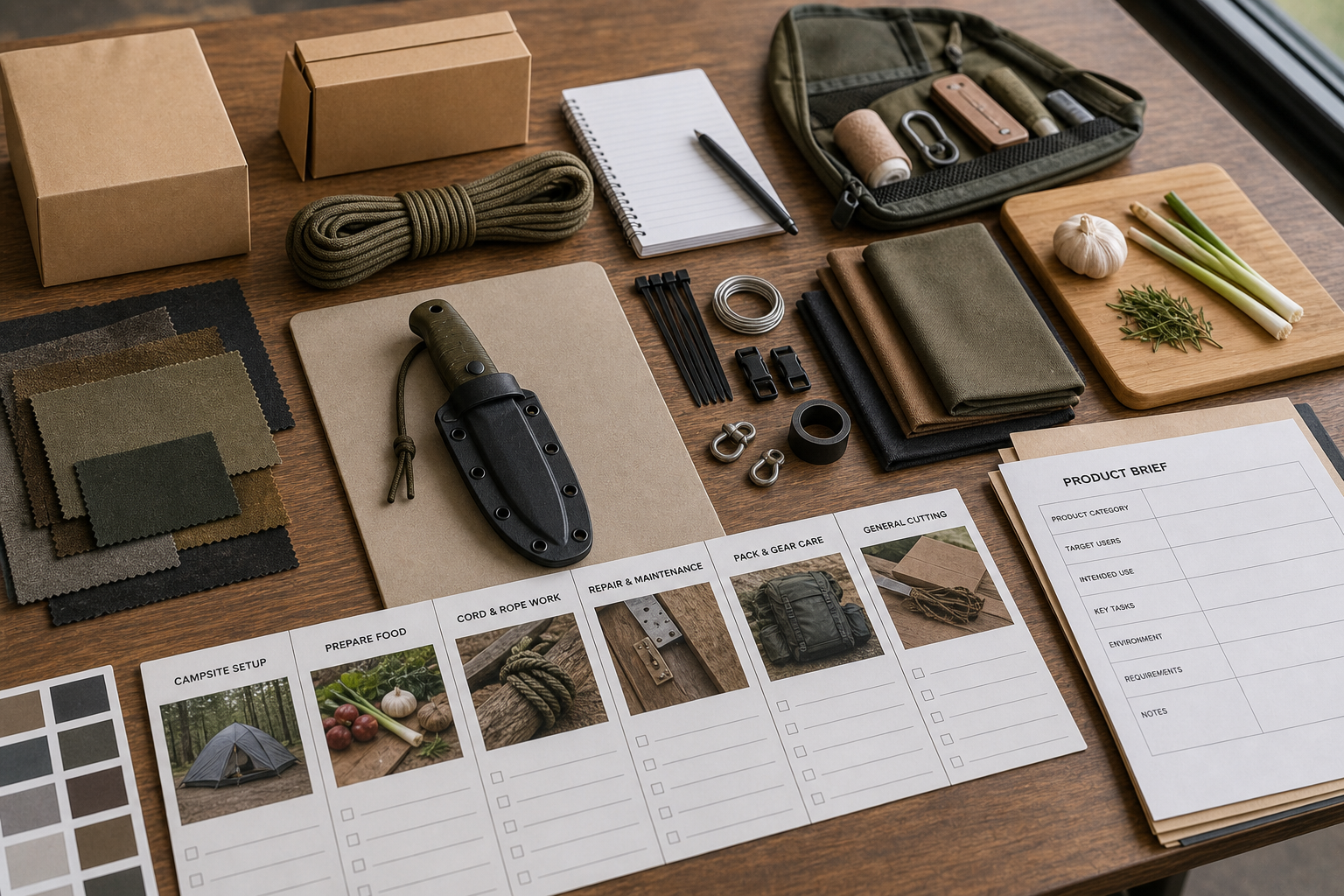 survival knife task specification