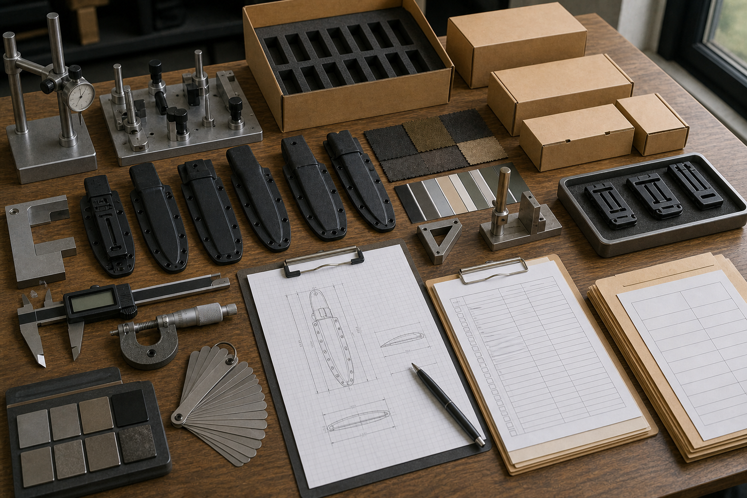 survival knife QC testing plan