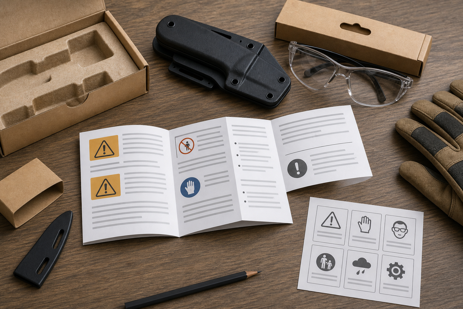 outdoor knife safety precautions packaging manual