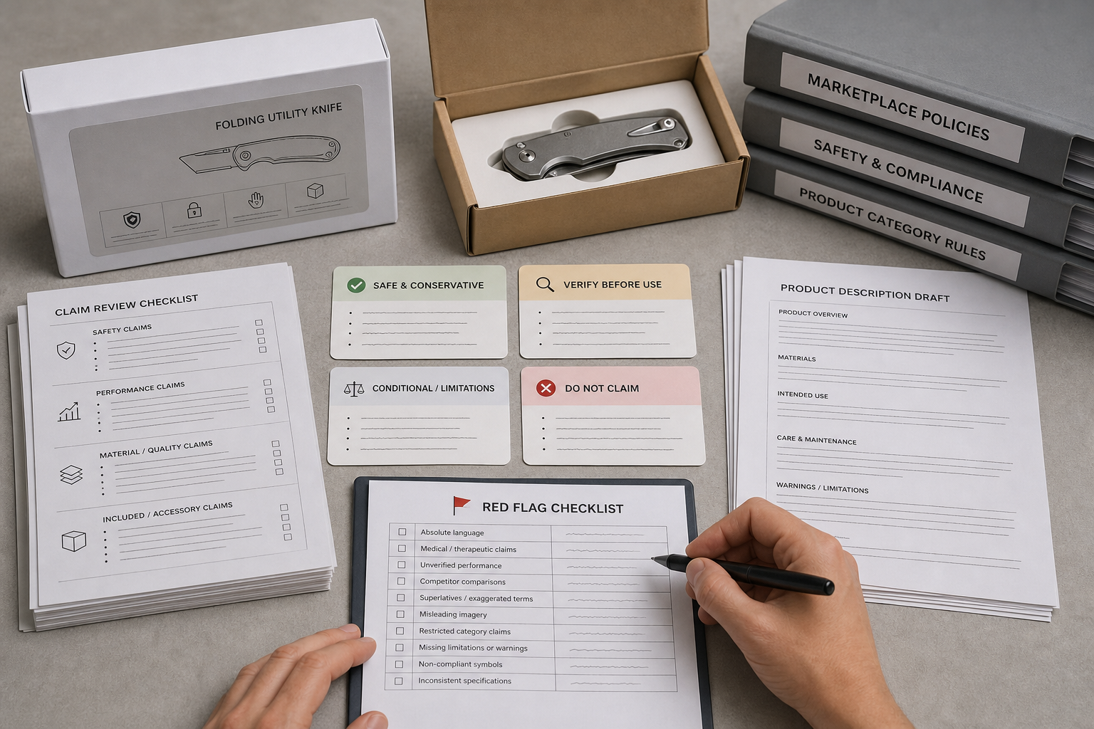 switchblade packaging marketing claim review