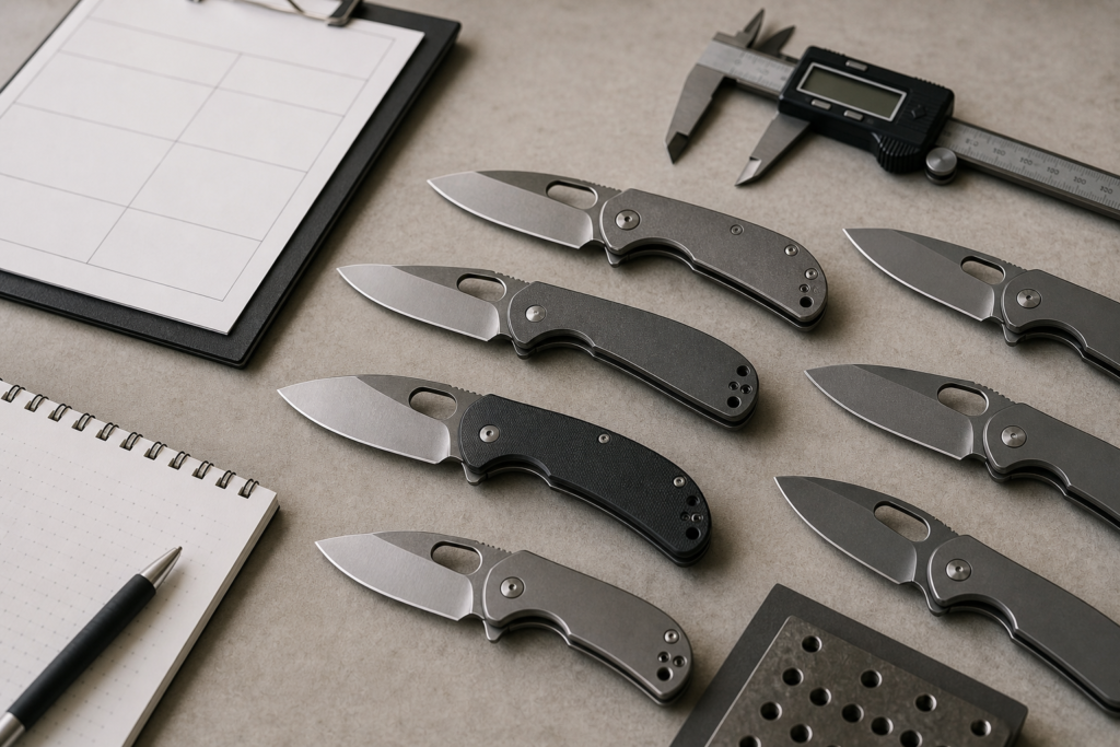 Thumb-hole folding knife opening feature for EDC buyers
