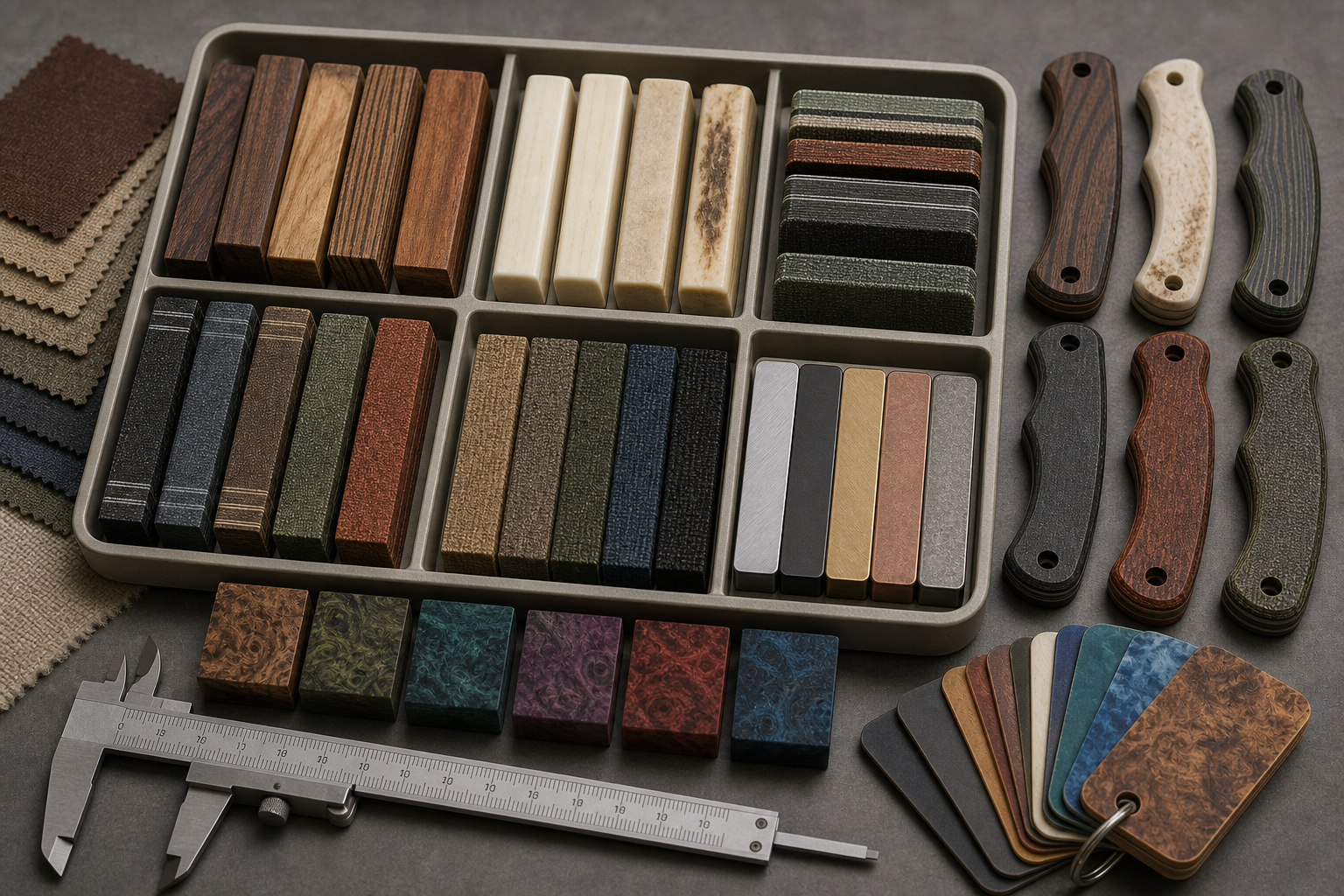 traditional folding knife handle materials