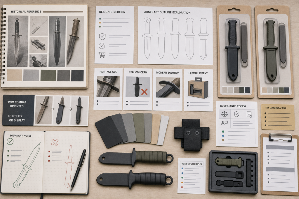 How Should B2B Buyers Handle Trench-Knife-Inspired Designs in Modern OEM Projects? product planning image