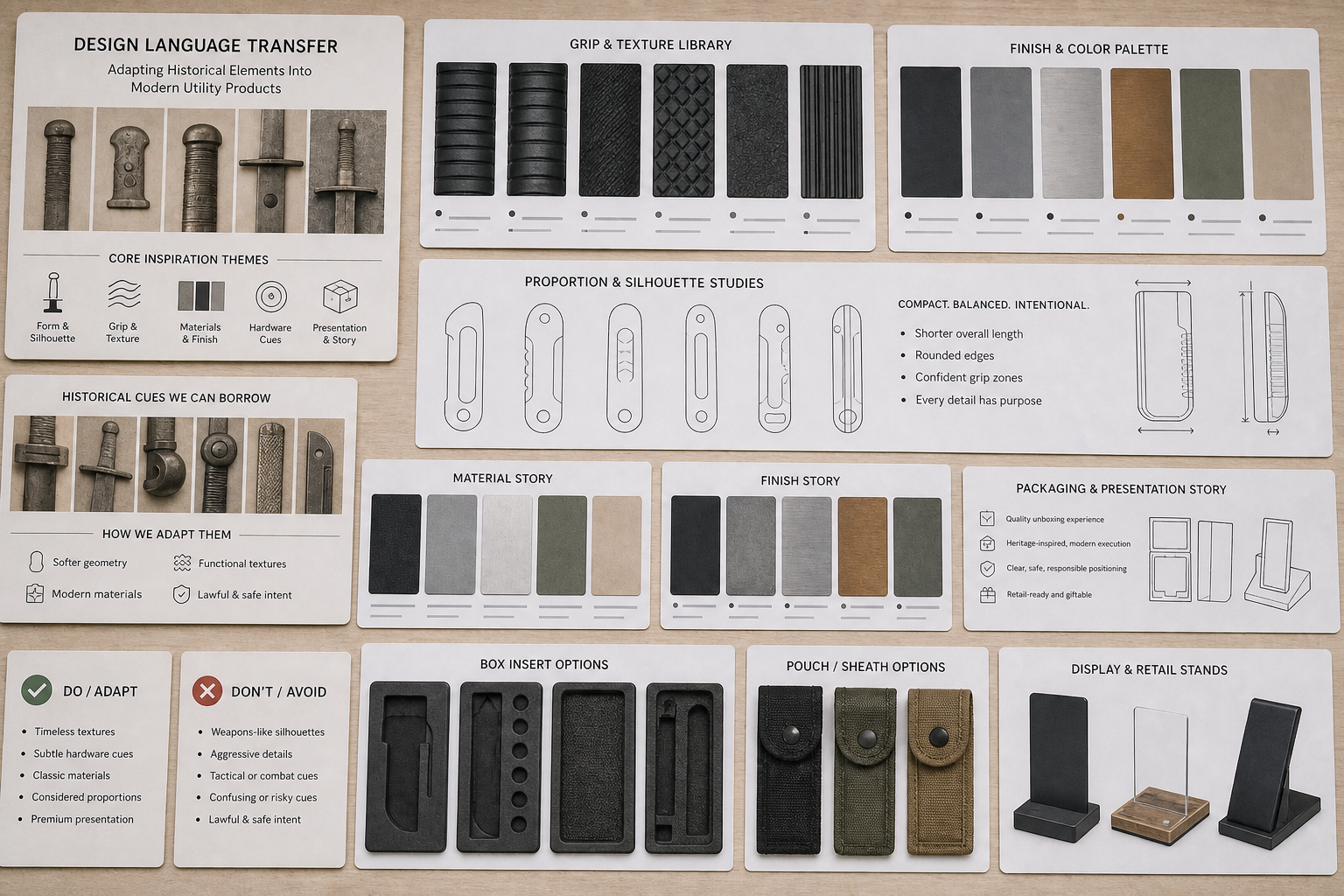 historical knife elements adapted for modern utility design historical knife elements adapted for modern utility design
