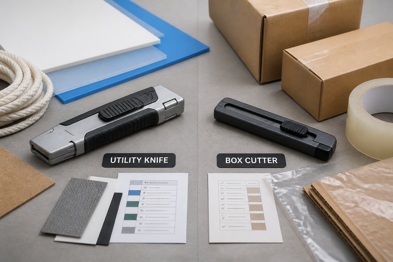 utility knife and box cutter comparison for OEM buyers utility knife and box cutter comparison for OEM buyers