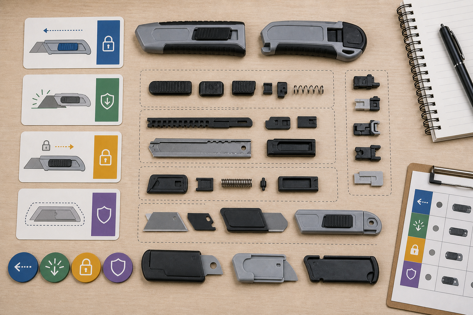 box cutter safety mechanism comparison box cutter safety mechanism comparison