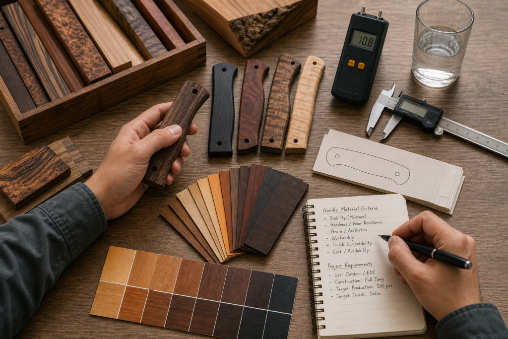 How Should B2B Buyers Choose Wood Knife Handle Materials for OEM/ODM Projects? product planning image