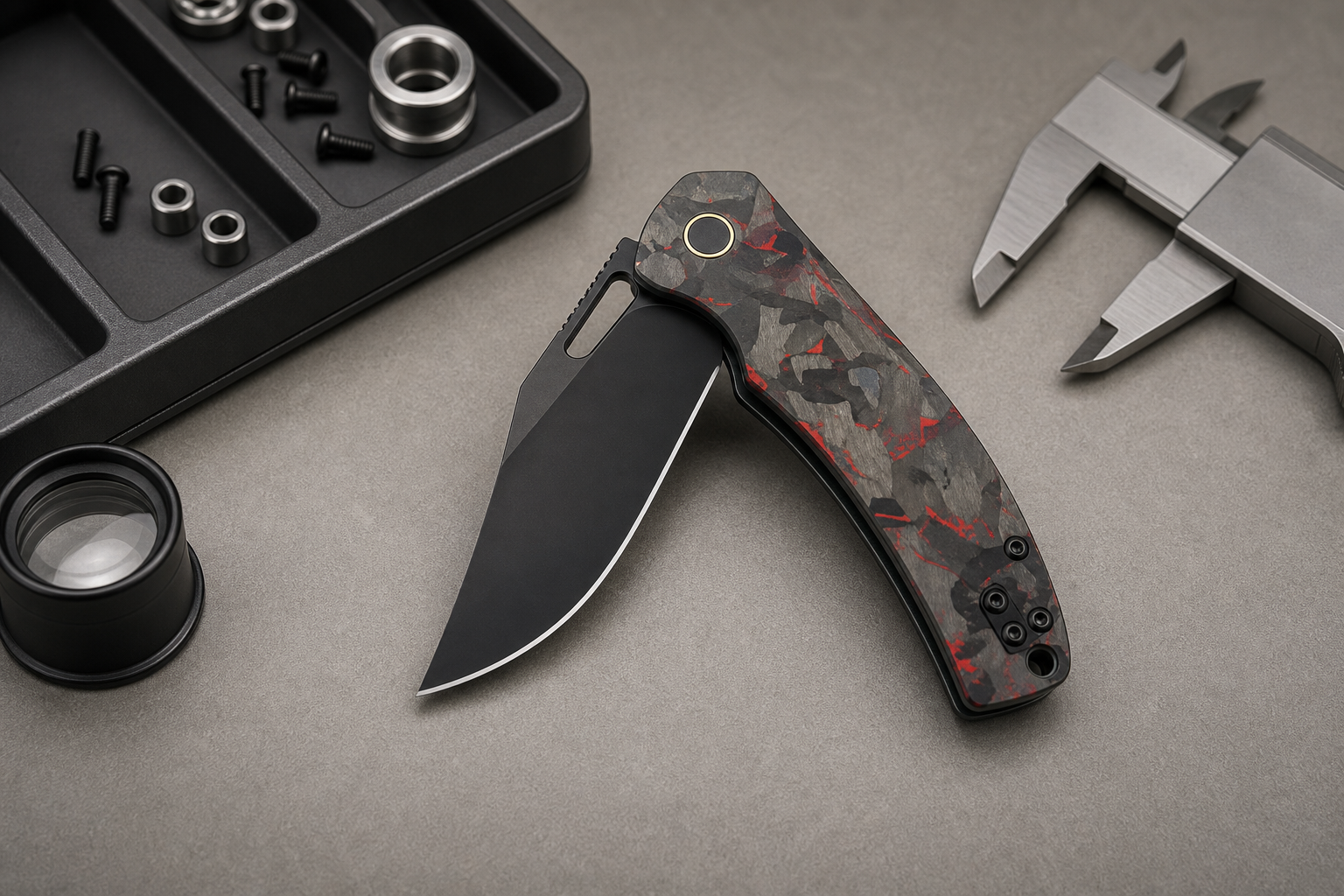automatic knife final qc inspection
