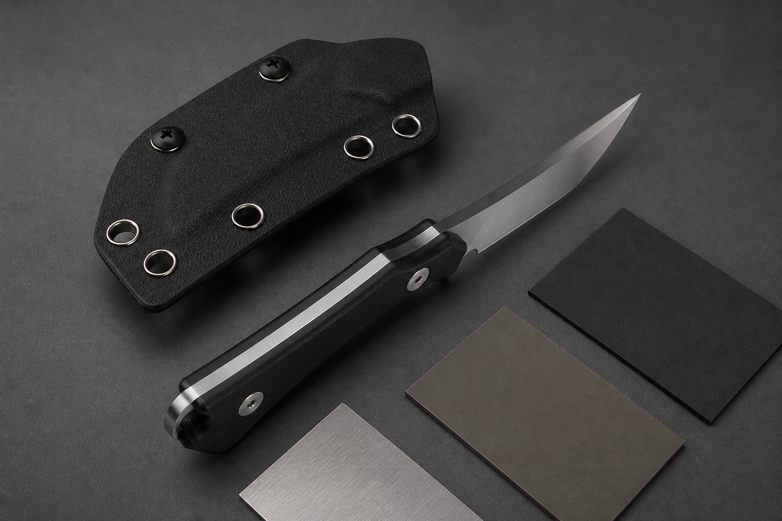camping knife blade size shape grind