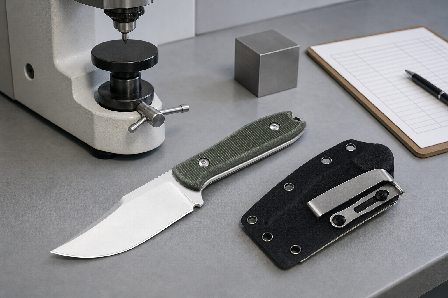 carbon steel knife heat treatment hardness control